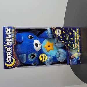 New Star Belly Huggable Dream Lites Blue Puppy Nightlight Plush Toy boys girls